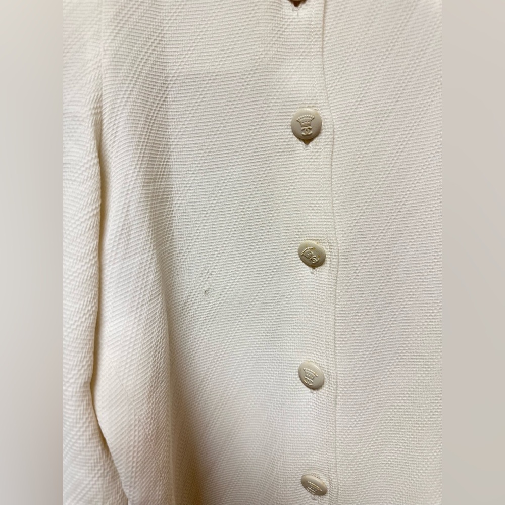 Chanel White Wide-Leg Trousers 1997 - Picture 9 of 15
